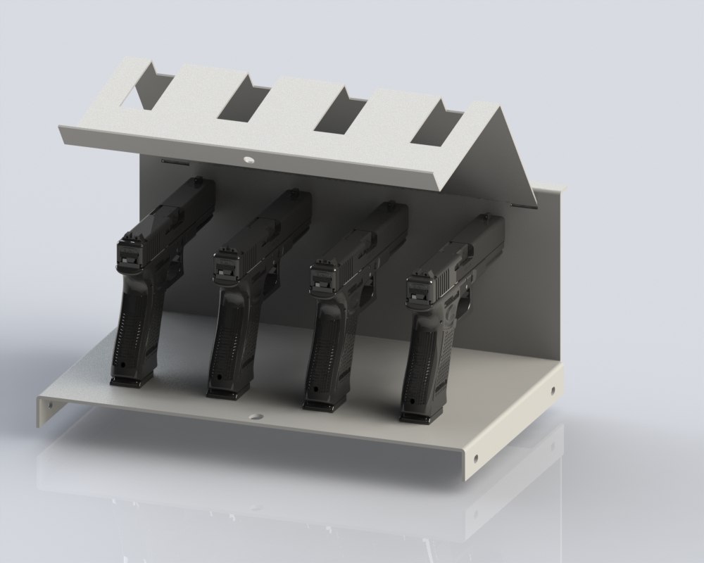 Weapon racks pistol kit locker from Polstore Storage Systems