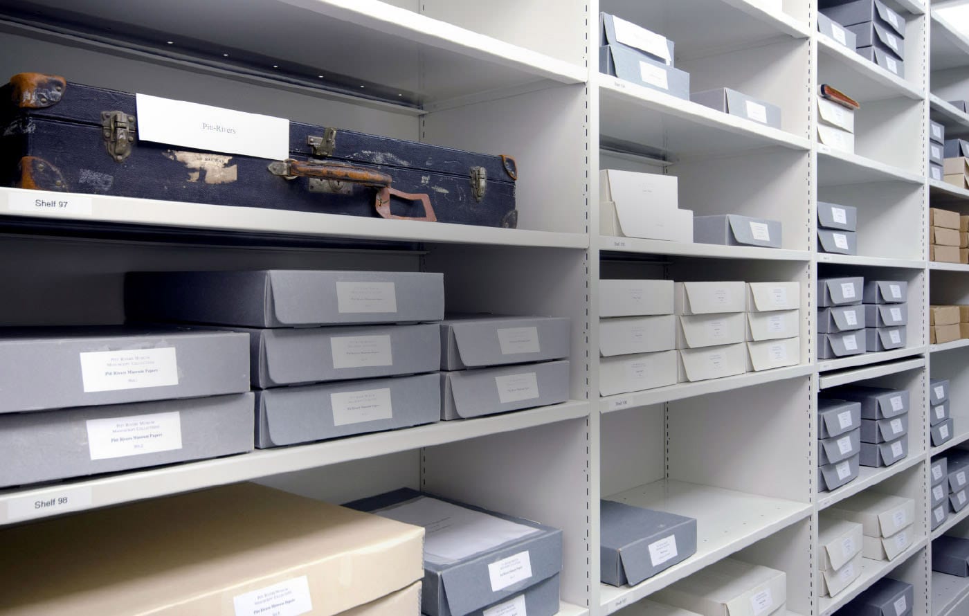 Storage shelving in a workshop office