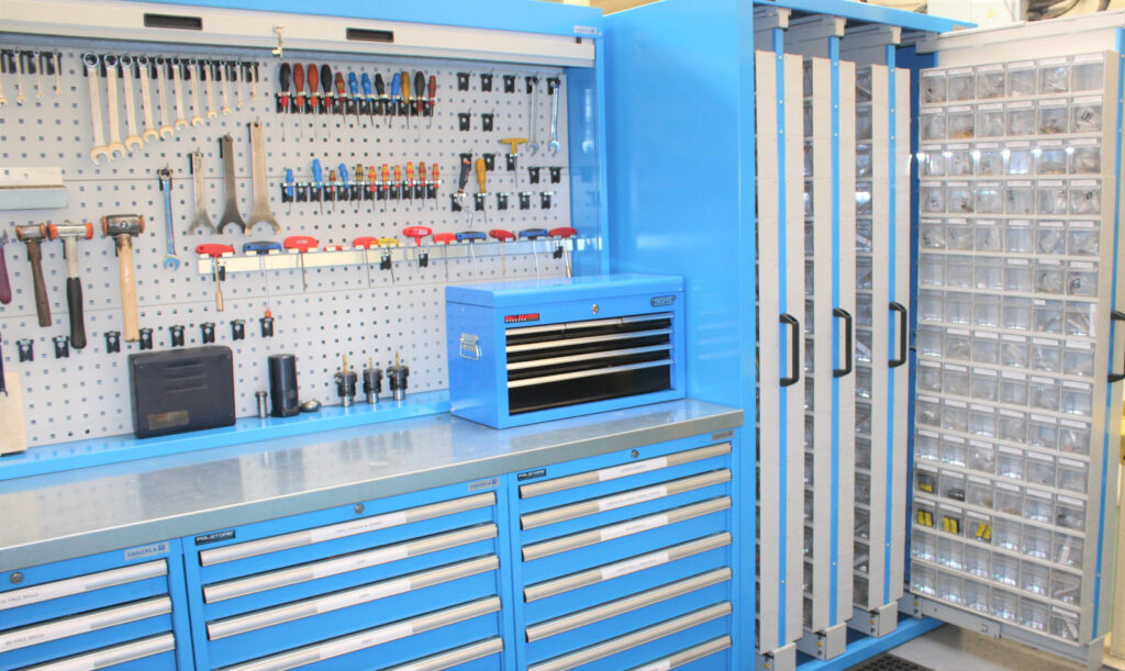 Roller shutters for engineering workshop