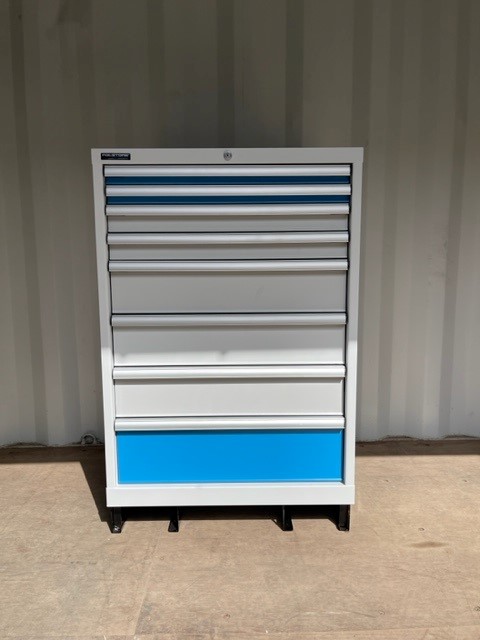 Drawer cabinet heavy duty blue grey - Polstore Storage Systems