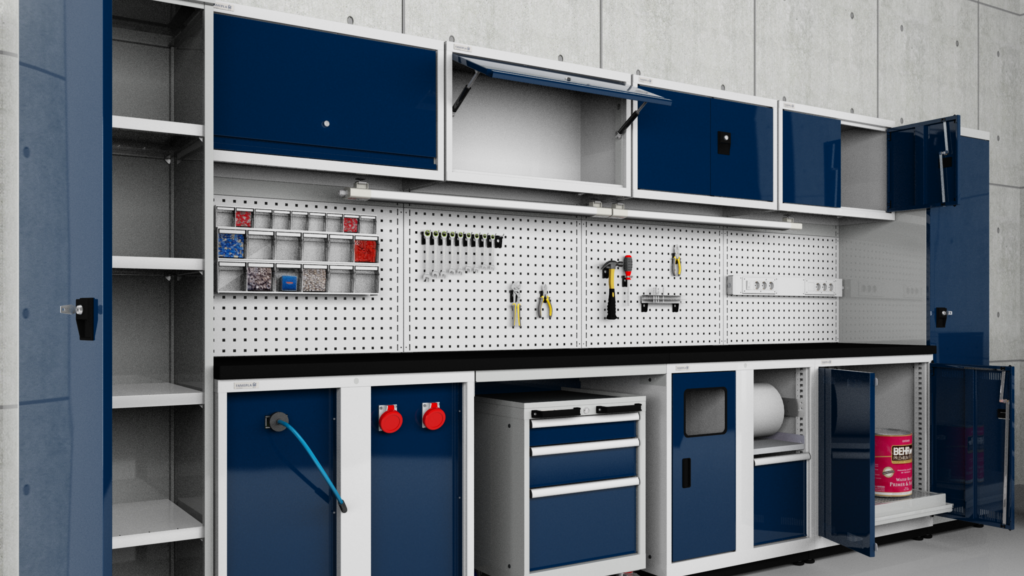 Automotive and garage workshop storage