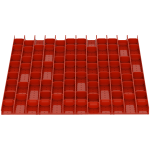 Trough 3 grooves, trough divider